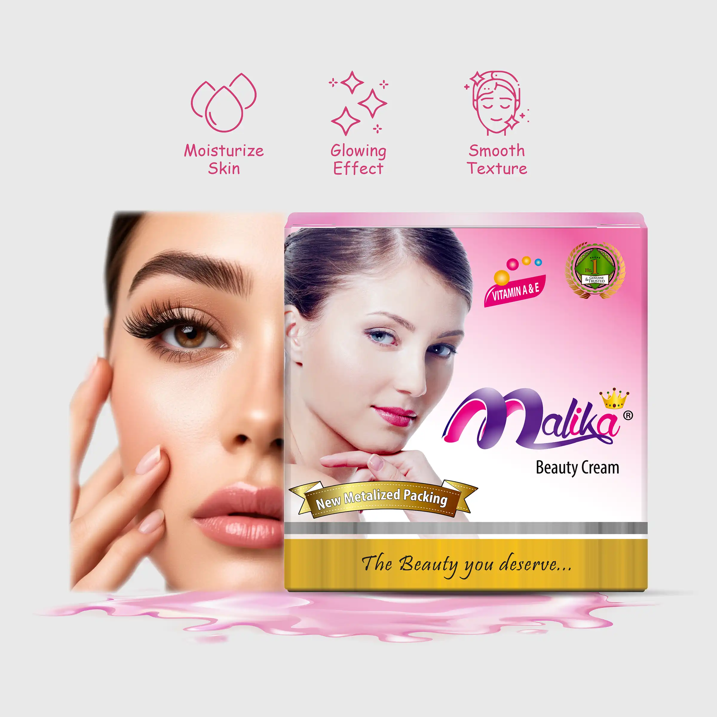 Malika Beauty Cream (Large) - Image 3