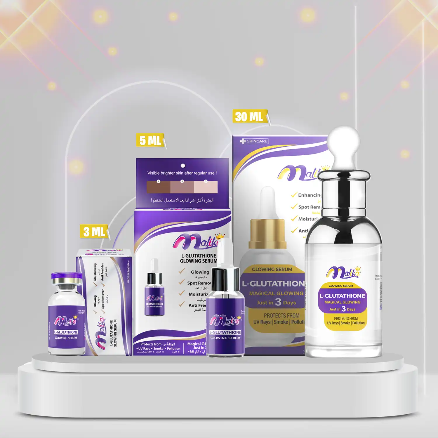 Malika L-Glutathione Glowing Serum - Image 3