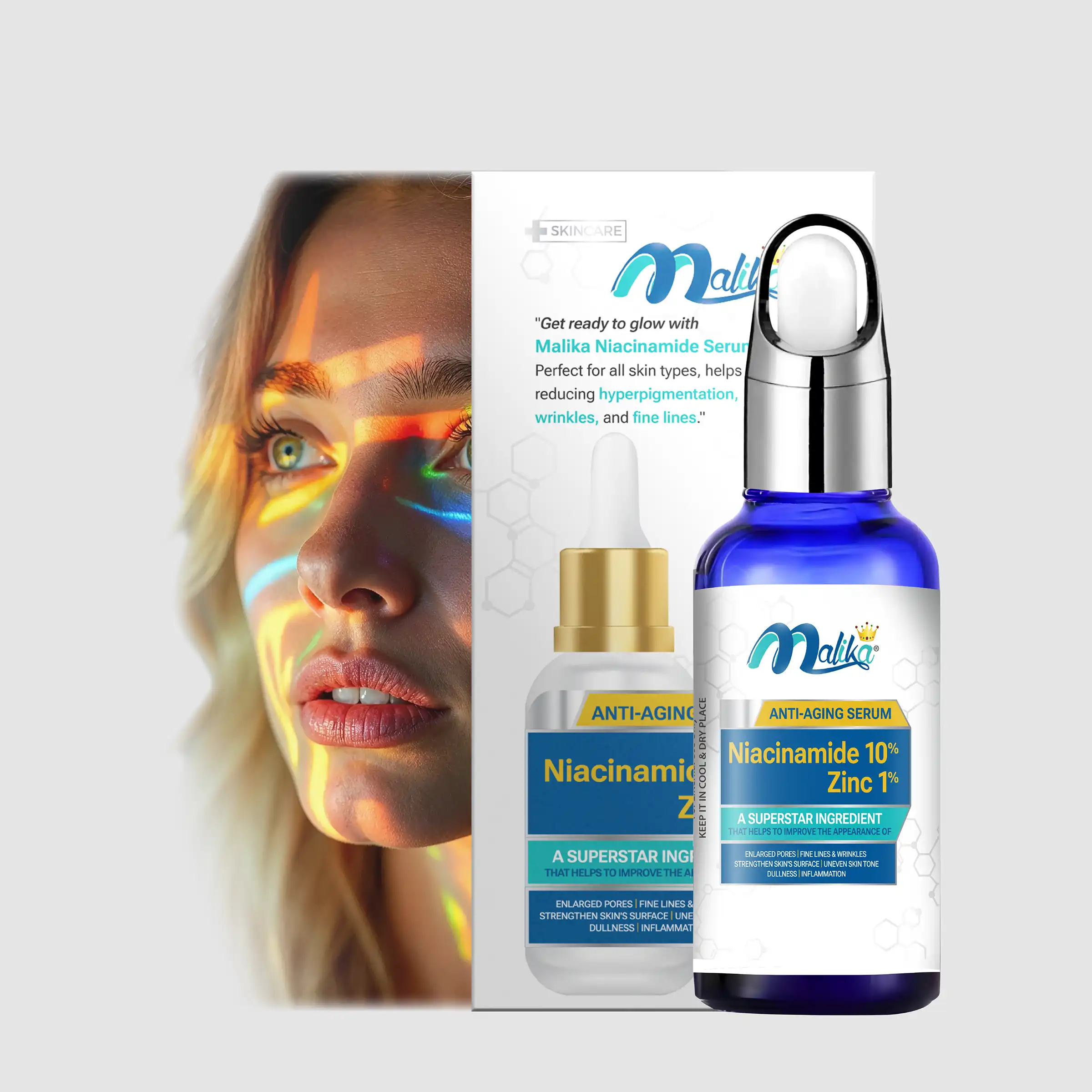 Malika Niacinamide 10% + Zinc 1% Serum - Image 3